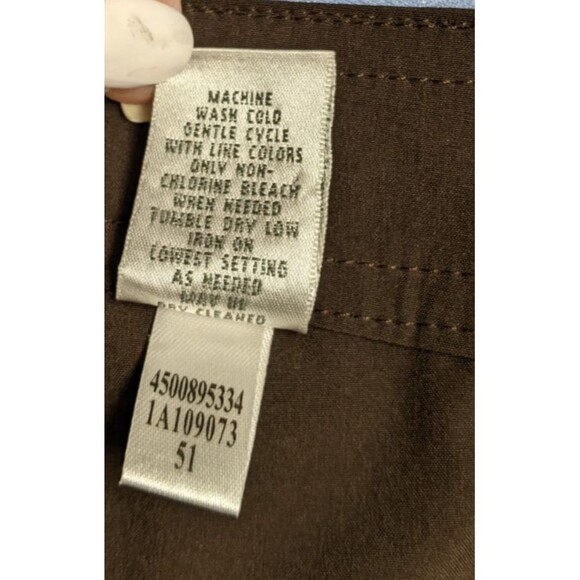 Women's CHICO'S ZENERGY Brown Poly/Spandex Athletic Casual Pants 2 Short 10/12 - Picture 11 of 11